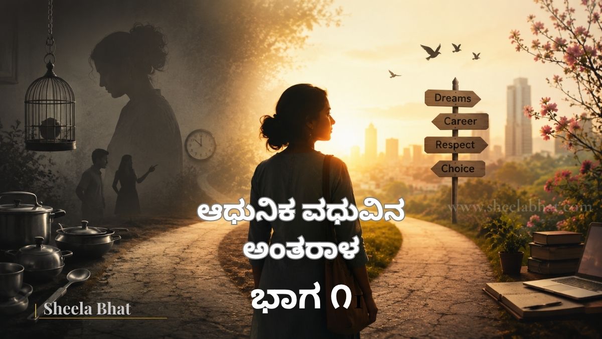 ಸಾಂಪ್ರದಾಯಿಕ ವೈವಾಹಿಕ ಜೀವನ ಮತ್ತು ಸ್ವತಂತ್ರ ಭವಿಷ್ಯದ ನಡುವೆ ಆಯ್ಕೆಯ ದಾರಿಯಲ್ಲಿ ನಿಂತಿರುವ ಆಧುನಿಕ ಭಾರತೀಯ ಯುವತಿ