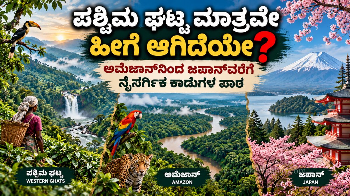ಪಶ್ಚಿಮ ಘಟ್ಟ, ಅಮೆಜಾನ್ ಮತ್ತು ಜಪಾನ್‌ನ ನೈಸರ್ಗಿಕ ಕಾಡುಗಳ ಮೂಲಕ ಅರಣ್ಯ ಸಂರಕ್ಷಣೆ ಮತ್ತು ಅಭಿವೃದ್ಧಿಯ ಸಮತೋಲನ